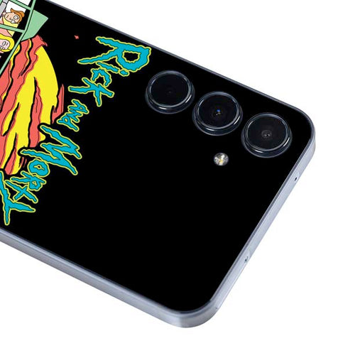 Adult Swim Rick and Morty Family Wagon Galaxy A35 5G Skin